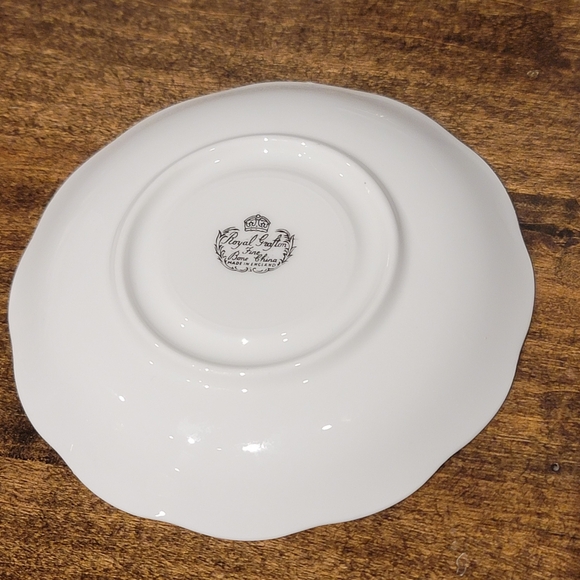 Royal Grafton Teacup And Saucer Blue Floral - Picture 5 of 6